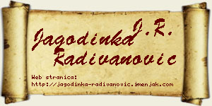 Jagodinka Radivanović vizit kartica